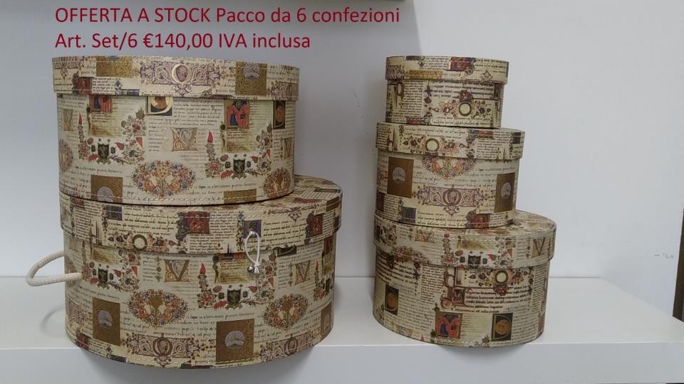 Stock Cappelliere Fantasia Carta Antica Set/6